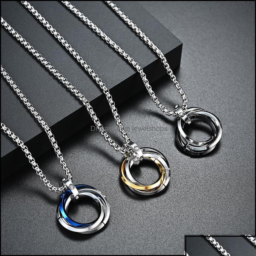 

Pendant Necklaces Pendant Necklaces Pendants Jewelry Cool Design Street Hiphop Style Men Titanium Steel Necklace Black Gold Sier Pla Otpmk