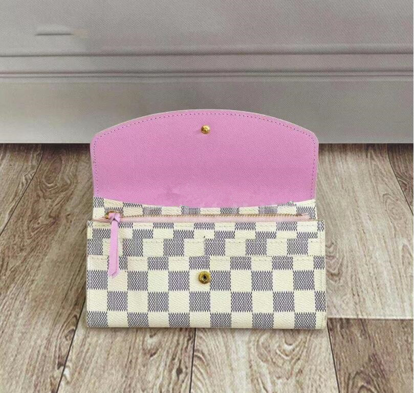 

Luxury designer's fashionable leather folding wallet cute coin wallet women's credit card holder DHL, Fuchsia