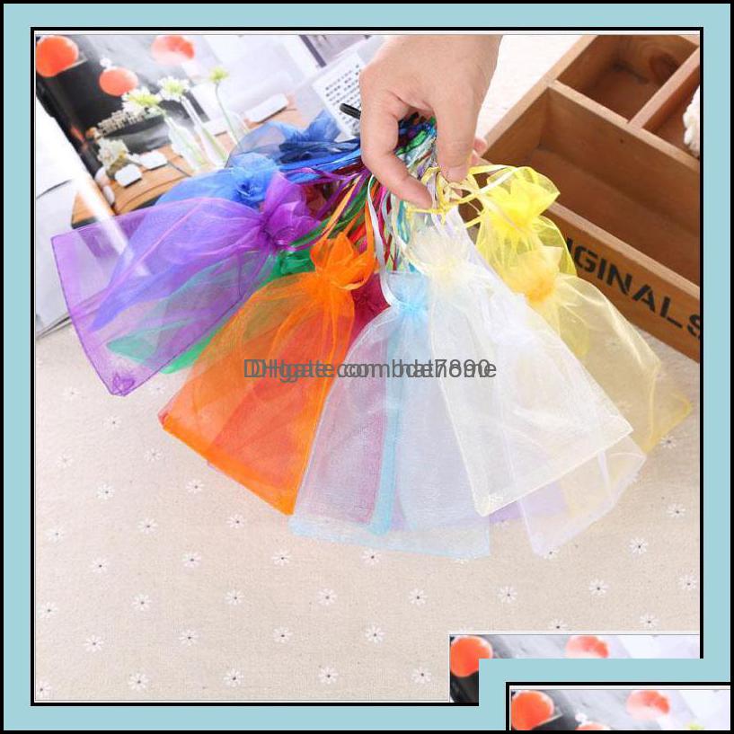 

Jewelry Pouches Bags Pouches Bags Display Organza Gift Dstring Bag 7X9Cm 9X12Cm 12X17Cm 15X20Cm 20X30Cm Glasses Makeup Jewelry Pack Otga9