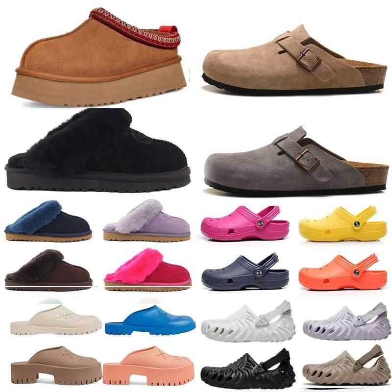 

Tazz slipper tasman fur slides sandals birk clos boston winter warm unisex leather slipper thick bottom platform desinger indoor booties, Extra dust bag sandals