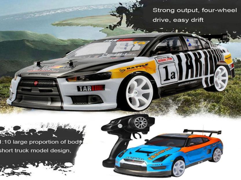 

110 70Kmh RC Fourwheel Drive Remote Control Highspeed Car Drift Racing Car Model 24G Remote Control Electric Toy With Light5335561