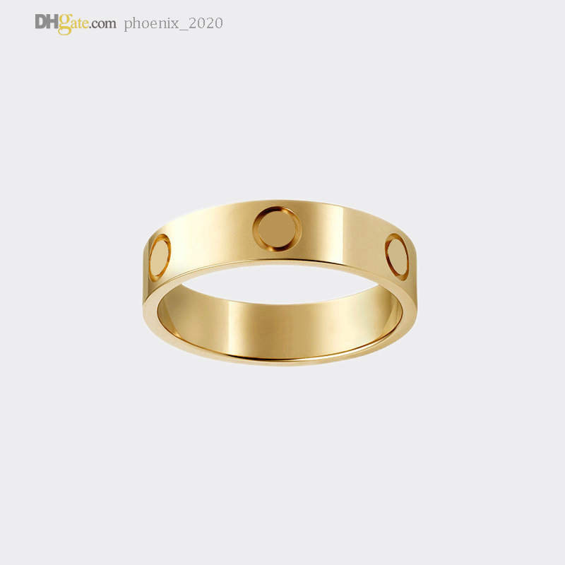 

Love Ring Designer Rings For Women/Men Carti Ring Wedding Gold Band Luxury Jewelry Accessories Titanium Steel Gold-Plated Never Fade Not Allergic 21619225