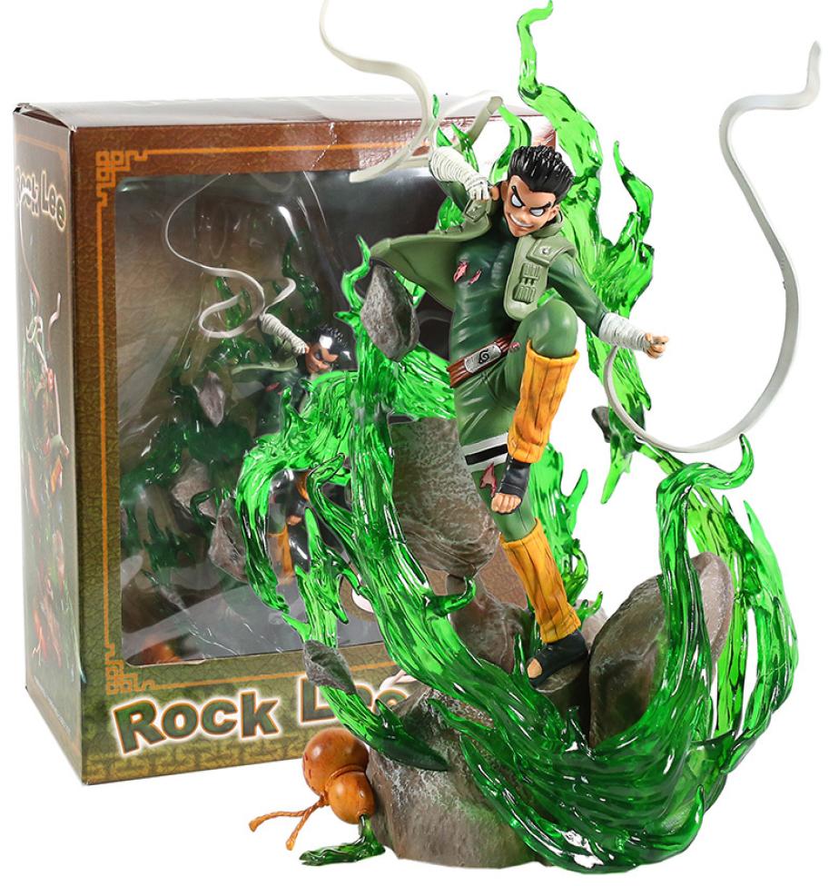 

Naruto Shippuden Rock Lee Eight Gates 17 Painted PVC Figure Collectible Model Toy Q05221324682, No box