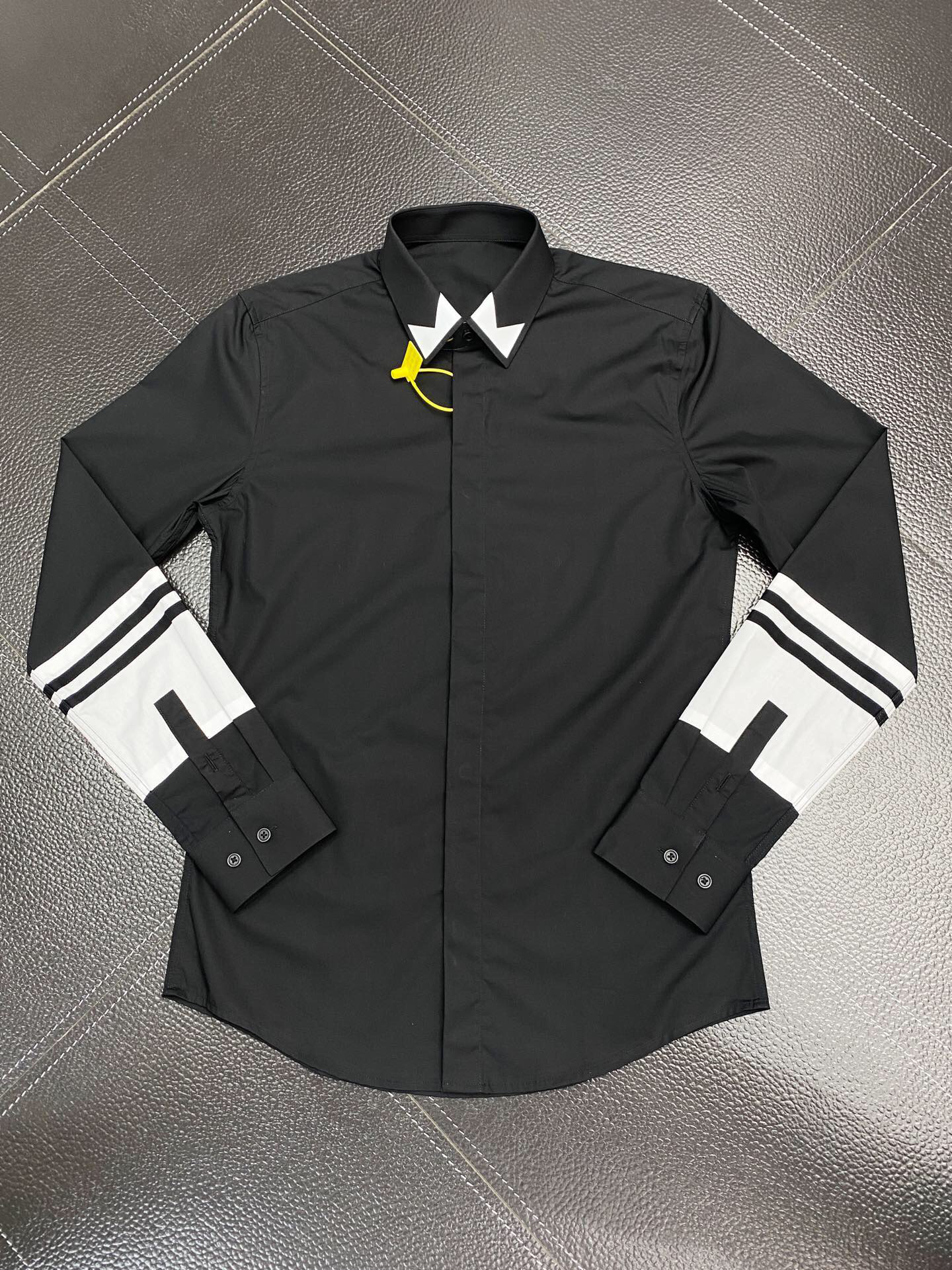 

Men's Dress Shirt Slim Fit Flex Collar Stretch Pint Brand Clothing Men Long Sleeve Dress Shirts Hip Hop Style Quality Cotton Tops 12633, White