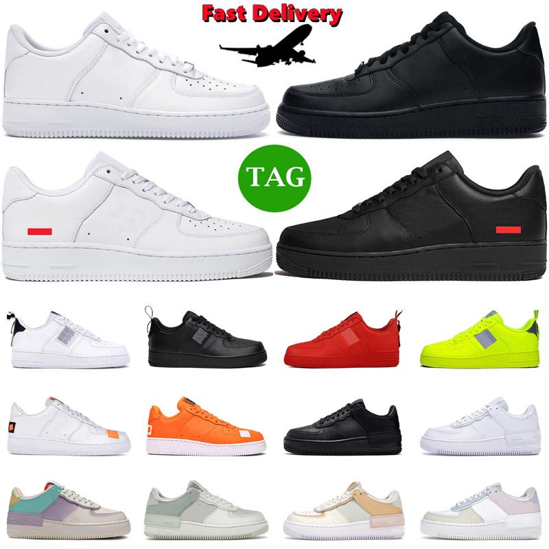 

Running Shoes airforce 1 Women Men White Black Forces Low Done Orange Blue Shadow Utility Classic Triple Trainers Sneakers Air force one
