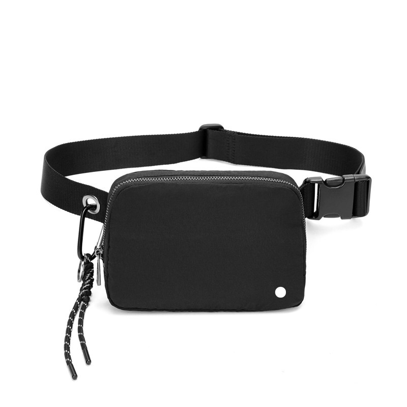 

LL Women Mens Bags Outdoor Sports Running Waistpacks Travel Phone Coin Purse Casual Waist Belt Travel Pack Bag Waterproof Carabiner Nylon Rope Adjustable, Dark blue