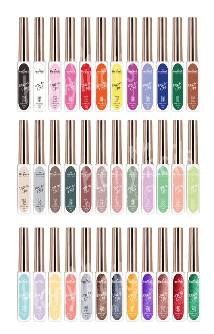 

Manicure Set Nail Gel thick pigment 36 color liner colors DIY3405654