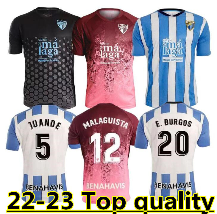 

22 23 Malaga Soccer Jerseys MAlaga away K Bare JUANPI ADRIAN CF Football Shirt BAR Casas Juankar camiseta de fUtbol Juande jersey Hombres Uniforms 666, Black