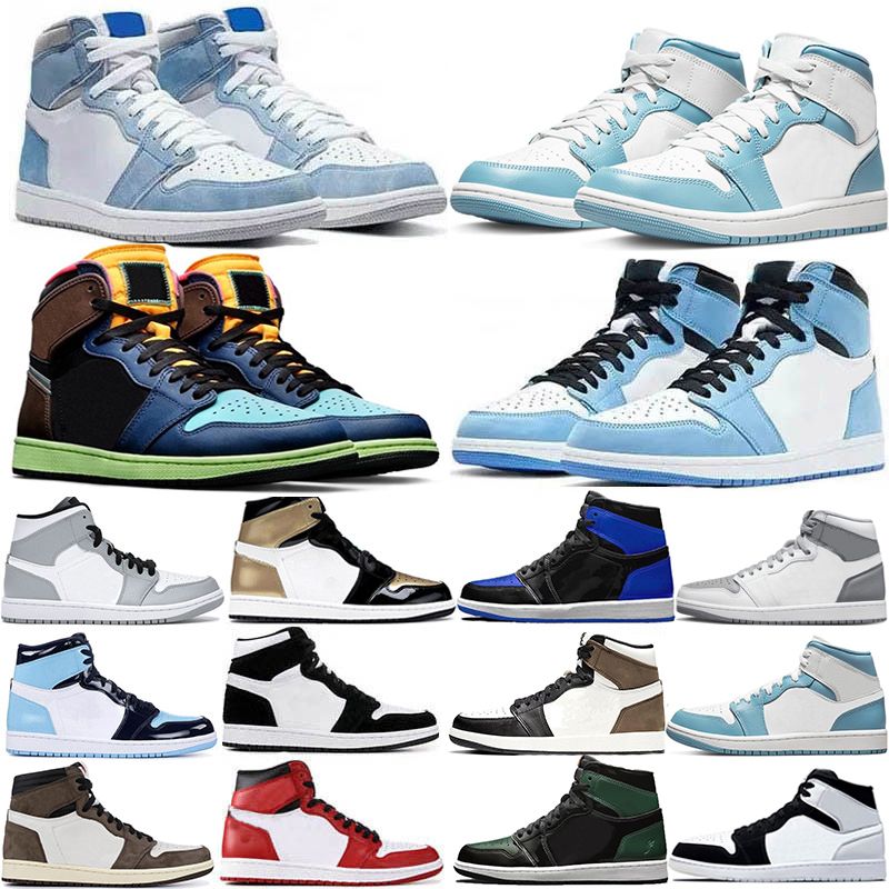 

Jumpman 1 Basketball shoes Men 1S University Blue Hyper Royal Patent Panda OG j1 dark Mocha bred shadow UNC Smoke Grey Women Sports Sneakers trainers Eur 36-47