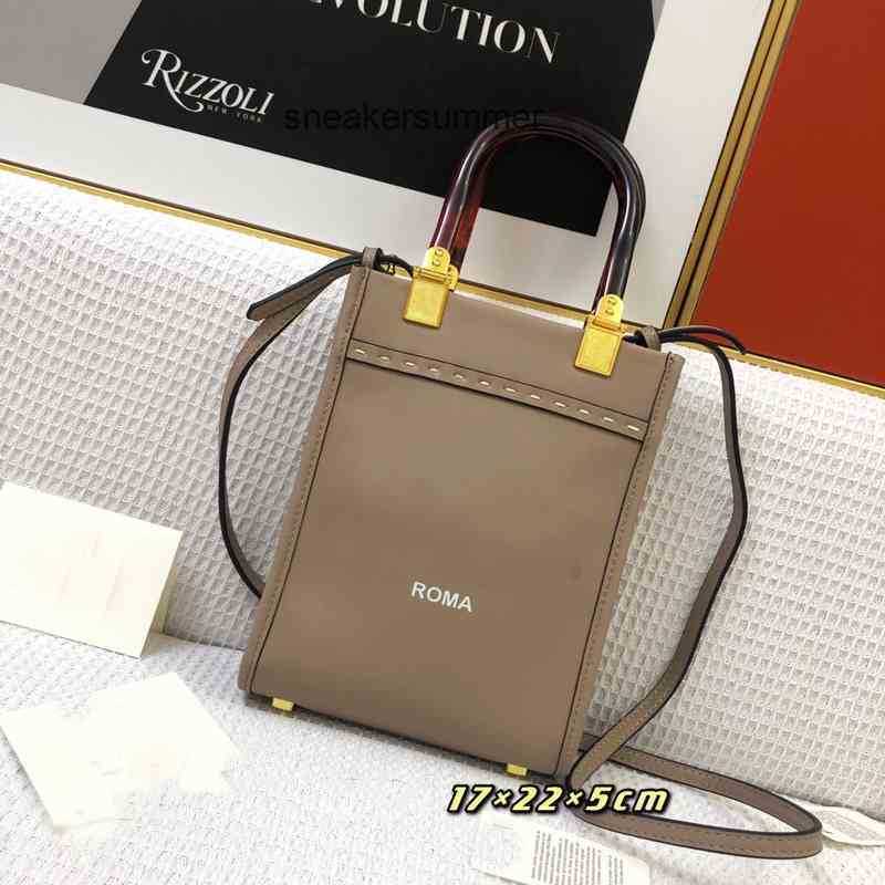 

Handbags Fend Designer Pink Ladies Mini Leather Shopping Bags Fashion Luxury One-shoulder Messenger Bag Amber Double Hand Messenger Tote Fashion Brand
