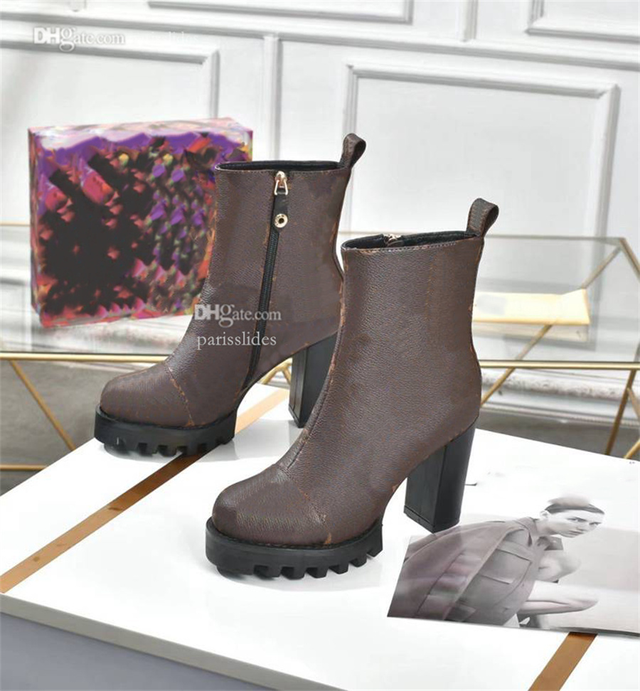 

High Quality Heel Boots Designer Leather Ankle Boot Louiseity Stylish Women Winter Booties Sexy And Warm Viutonity gjkhgkk, 24-9.5cm