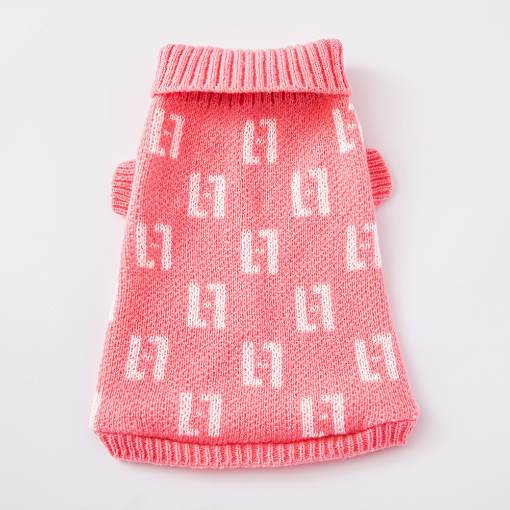 

All-Match Pet Clothing Turtleneck Fashion Sweater Pomeranian Dog Clothes Suitable for Small and Medium Size Dogs and Cat Clothing