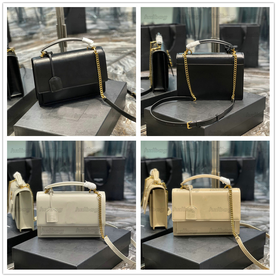 

Sunsets Medium Tote bags Women Sliver Gold Metal Chain Shoulder Bags Classic Flap Handbags Designers Leather Crossbody Purse 634723, Color 01