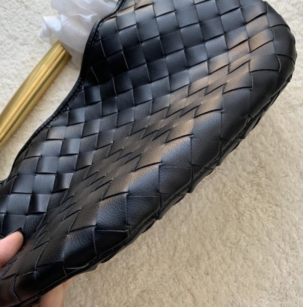 

Women's Luxury Sardine Top Handle Hobo Bag Brand New Handbag Fashion Woven Purse I593, Black