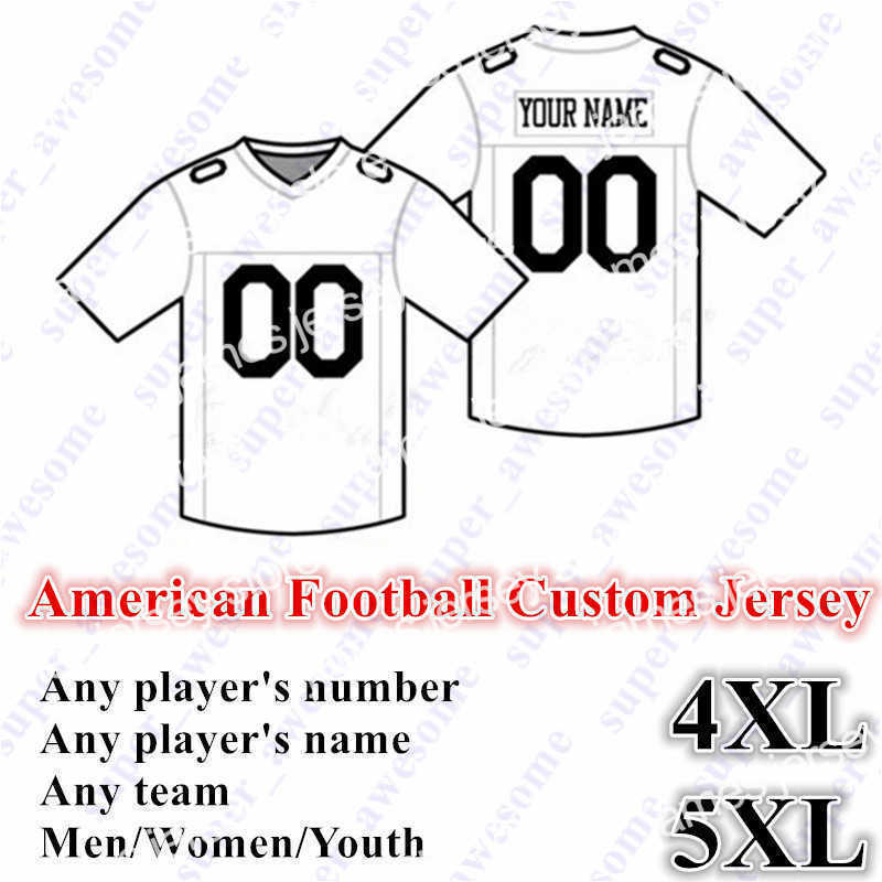

Football Jerseys 5XL NEW American Football CUSTOM Jersey All 32 Team Customized Any Name Any Number Size S-6XL Mix Order Men Women Youth Kids Stitched, Message your custom name number