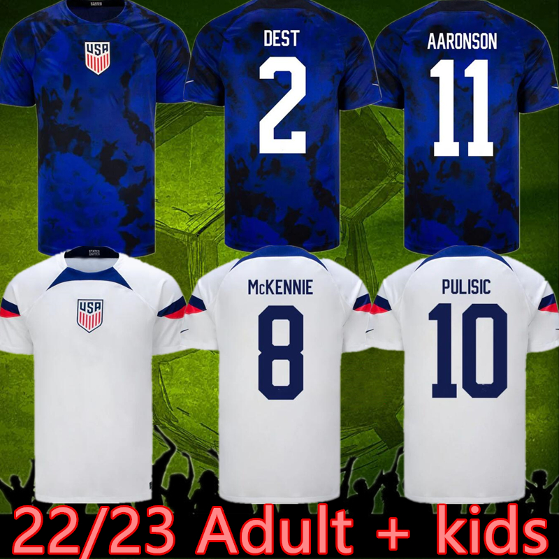 

PULISIC MCKENNIE Soccer Jerseys player 2022 2023 MORGAN UNITED worlds cups STATES USAS Uniforms RAPINOE REYNA WEAH YEDLIN 22 23 Men Kids Kits Football Shirts, Kids home
