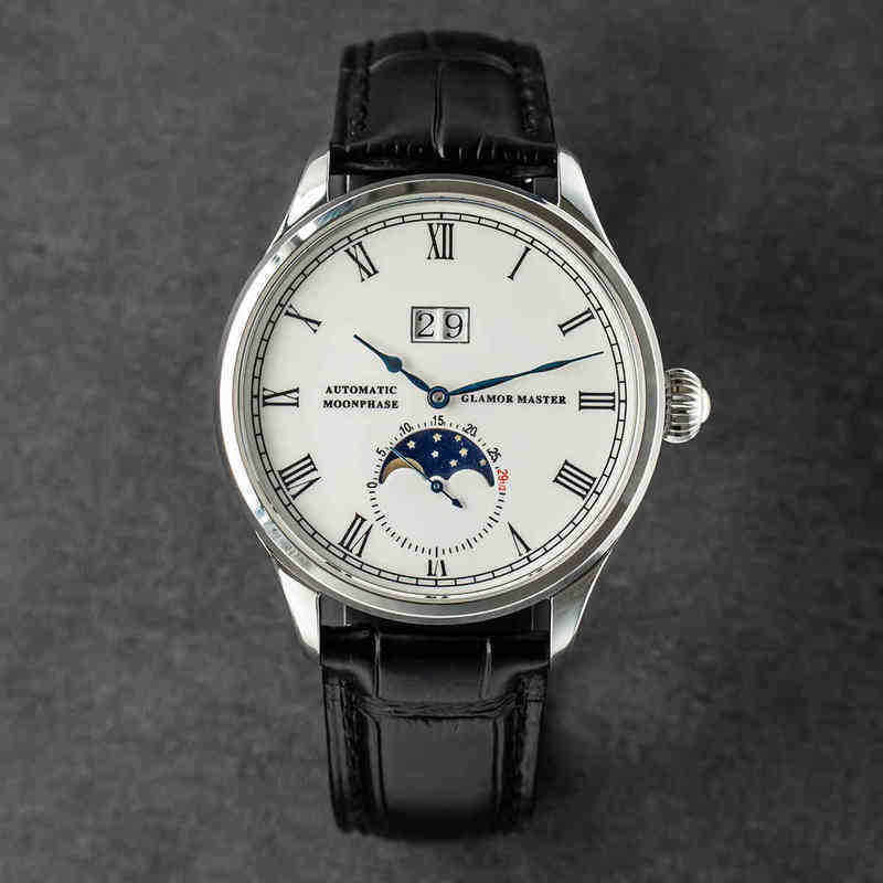 

Seagull St25 Automatic Mechanical Watch Movement Real Moonphase Men Watches Luxury Wristwatch Retro Clock Reloj Hombre Sappire
