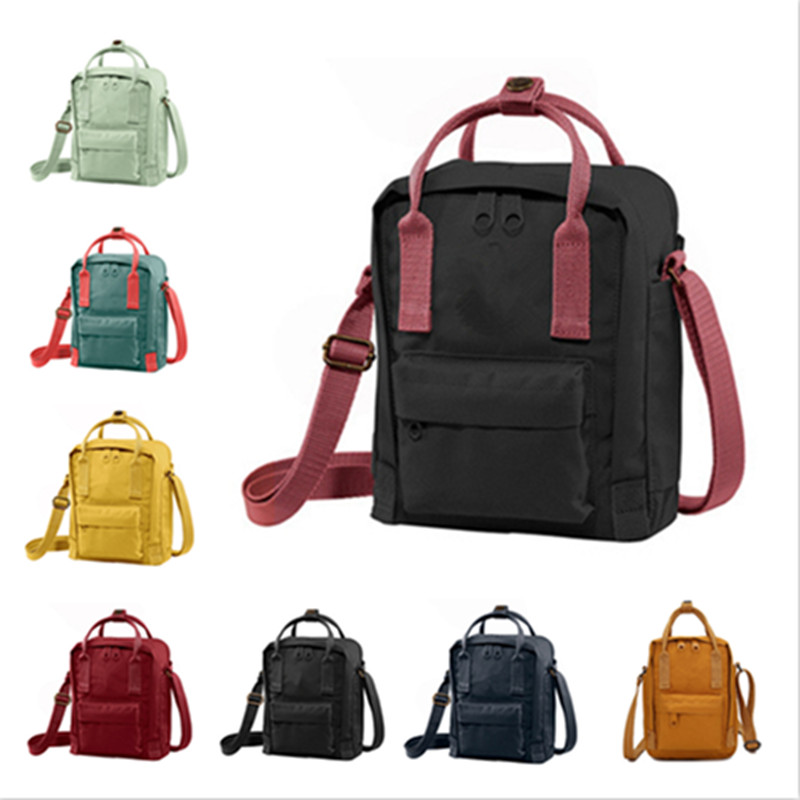 

Outdoor Bag Swedish Classic Backpack Fashion Style Design FjallravAn kanken Canvas Waterproof Men's Ladies Messenger Bags Brand Inclined shoulder bag, 012