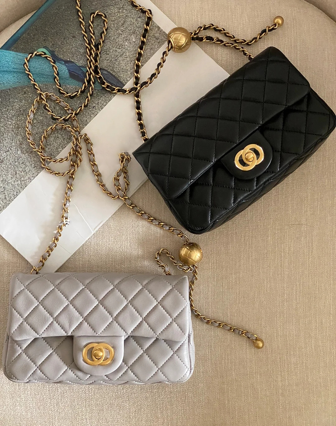 

luxury channel CF BOY MINI WOC fashion designers bag Clutch Flap classic Women totes travel Crossbody Shoulder Wallet Genuine Leather famous chain Golden ball flap, Carton