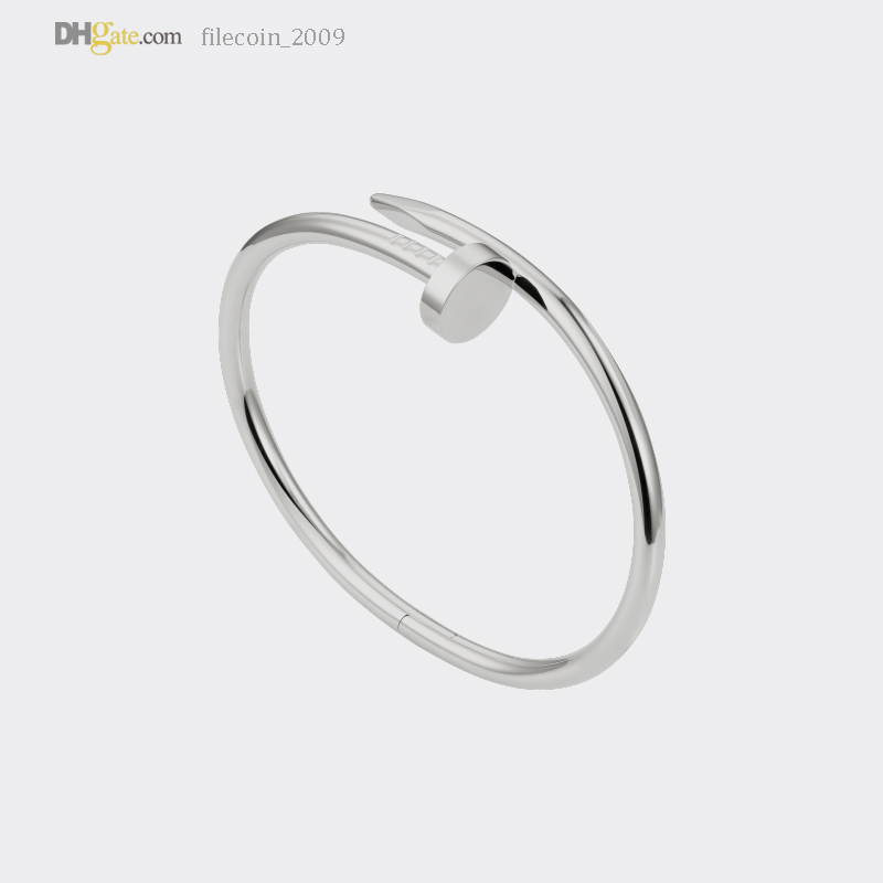 

Mens Bangle Nail Bracelet Women Designer Bracelets Silver Carti Bracelet Luxury Jewelry Titanium Steel Gold-Plated Never Fade Not Allergic 21844863