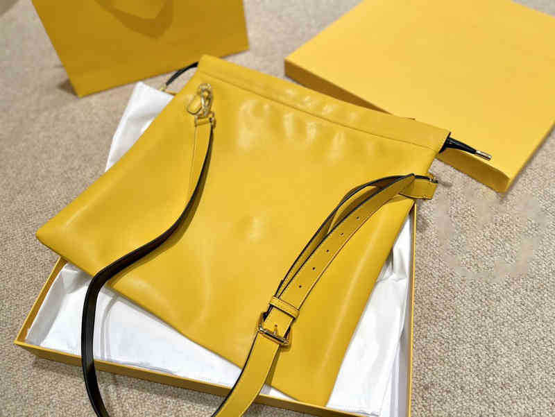 

Luxury Genuine Leather Fendiis' Bags Yellow Fend Double Bag Comfortable High Single Shoulder Portable Messenger Messenger Tote Fashion Brand Bags Crossbody HNDX