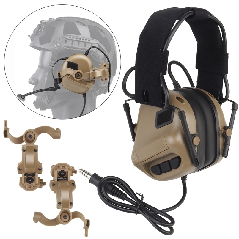 

Tactical Earphone GEN 5 Headset Military Hunting Shooting Noise Cancelling Headphones for FAST Helmet OPS Wendy M-LOK Arc 221104, Hd-20 bk