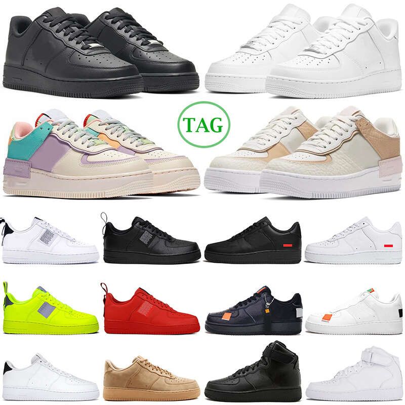 

AF1 Running Shoes airforce 1 Women Men White Black Forces Low Done Orange Blue Shadow Utility Classic Triple Trainers Sneakers air force one