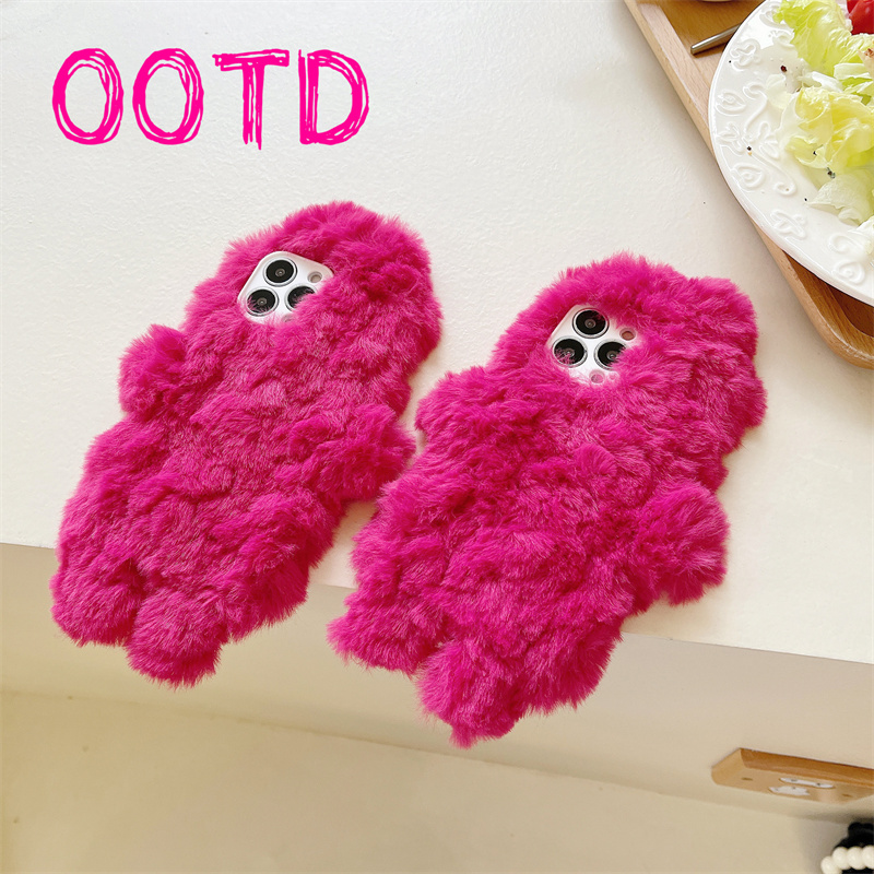 

For iphone case Mobile Phone Cases Plush Soft Luxury Rose red Designer Classic Mens Womens Shock pro of 14 13 12 11 Pro, White