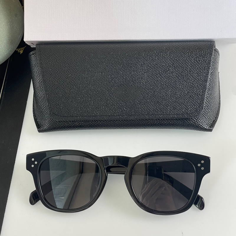 Designer Black Acetate Large Sunglasses For Men Women'S Polarized Square Frame Eyewear Flat leopard driving 42 glasses 40232 oversize sexy l-image-815778289