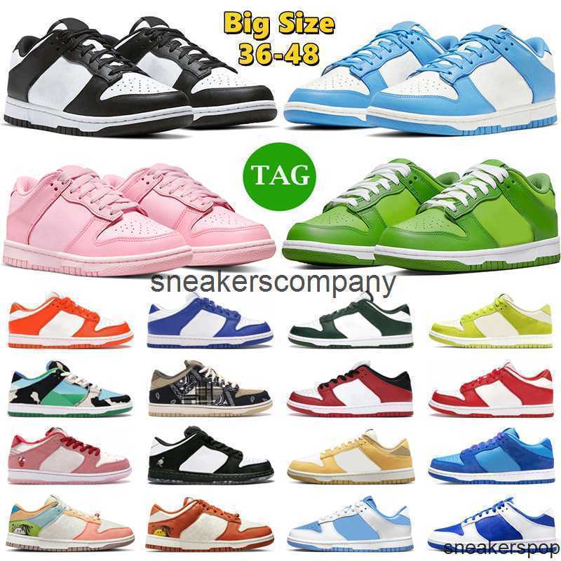 

Big Size Designer running shoes sb dunks low men women Panda White Black UNC Triple Pink Green Apple Grey Fog mens trainers outdoor sneakers, #9