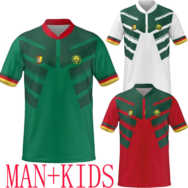 

2022 CAMEROON soccer jerseys home away third ABOUBAKAR 10 ONDOUA 24 HONGLA 18 MBEUMO 22 ONANA 23 N'KOUDOU 7 jersey CHOUPO-MOTING BAHOKEN football shirts, 130th man 1