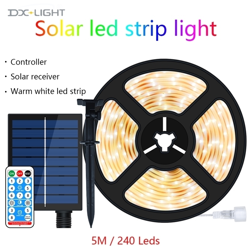 

Garden Decorations Solar Led Light Strip Outdoor Lights LED 5M/240leds String Street Garland For Decoration 221105