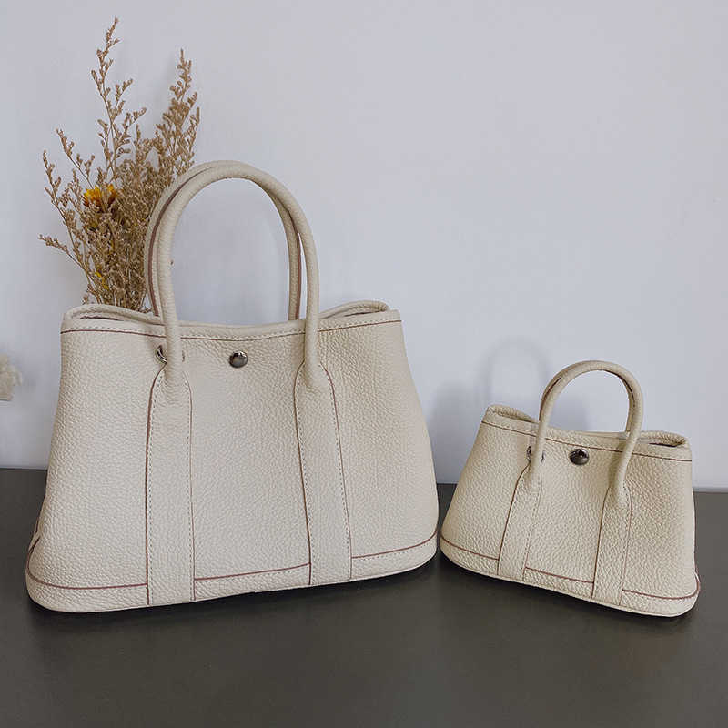 

h bag Classic leather designer H ermese bag 2022 new women single shoulder cross Tote cowhide garden large capacity commuter hand female, Sky blue