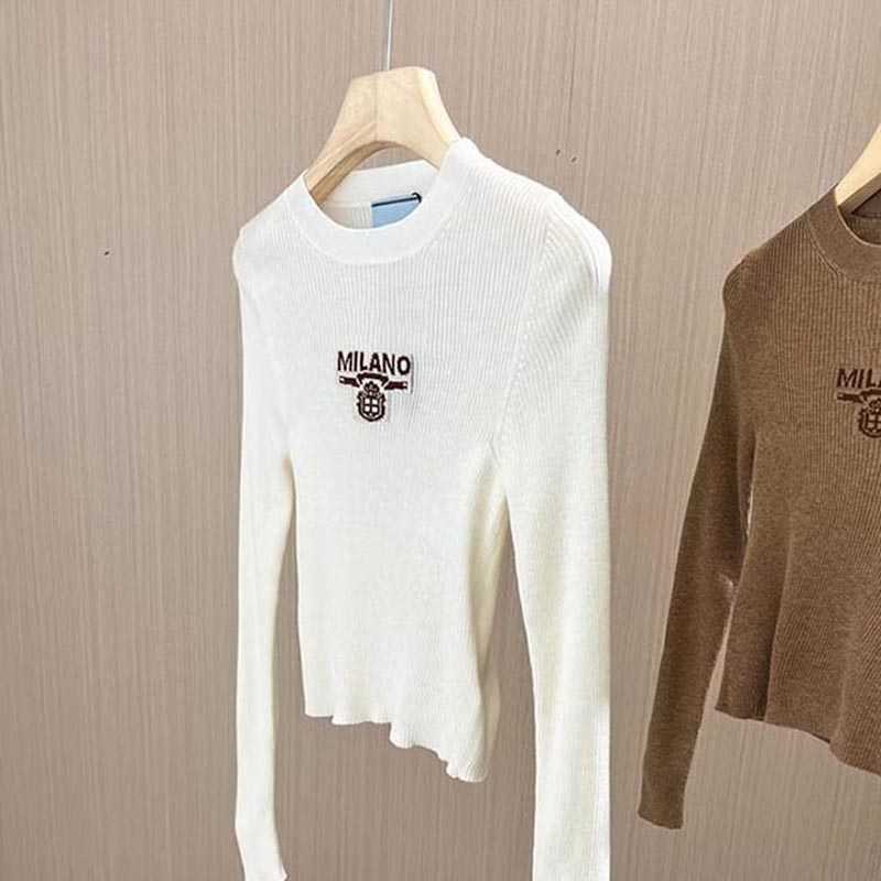 

Designer Sweater Women Solid Color Base Shirt Classic Leisure Autumn Winter keep Warm Round Neck Slim Knitwear Jumper, P1
