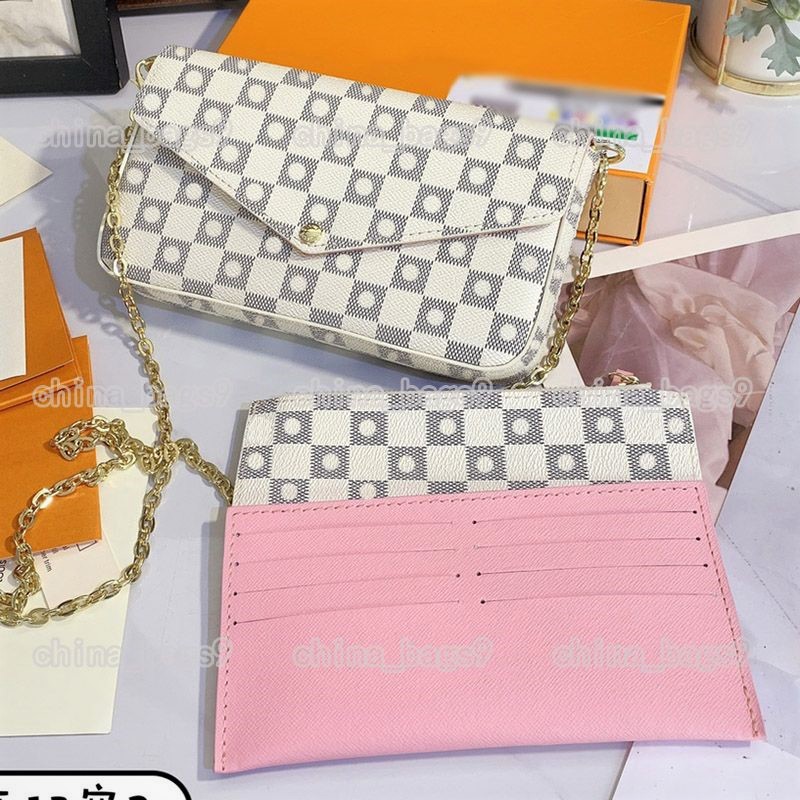 

Luxurys Louiseity Fashion Evening Bags M44840 Viutonity Designer Purse Bags Women Handbags Luxury Shoulder Chain Bag 3 in one Messenger Crossbody Handbag Wallets, No box