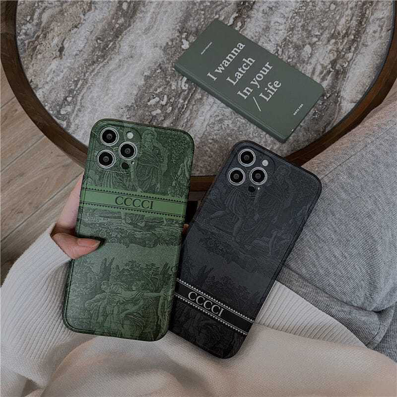 

Forest Fashion Designer Phone Cases For Iphone 14 Pro Max 13 Mini 12 11 Sets Max Plus Xs Xr X PLUS L Casual G Balck River 22110402CZ, Green