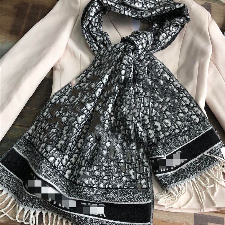 

2022 Wool Scarfs Winter Spring 100% Cashmere Scarf fashion Men Women Designer Classic Letter pattern Pashmina shawl Scarves New Gift Fashion with box