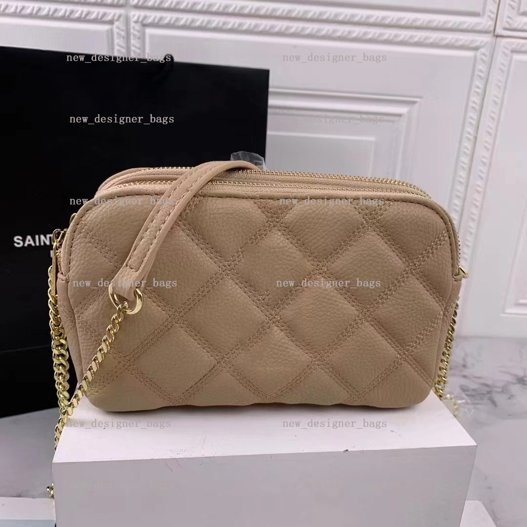

Luxury Designer Bag Women Loulou Bags Genuine Handbags Shoulder Bagg Black Letter Calfskin Classic Chains Double Flap Crossbody Tote