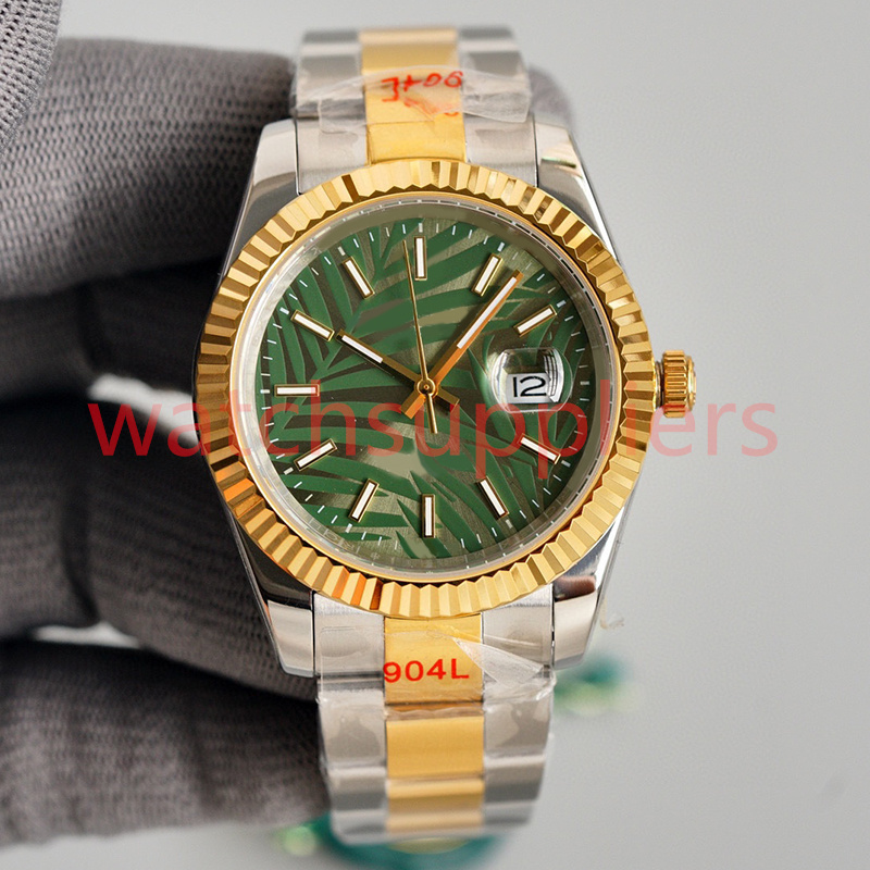 

Watches for Men green leaf mens watch ceramic 41mm dial automatic 36mm woman 904L stainless steel sapphire mirror classic luminous waterproof gold wristwatch