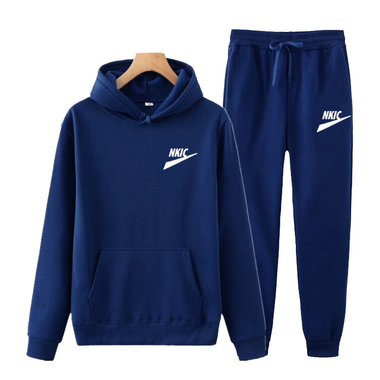 

New Brand Men' Tracksuits Men Casual Sets Solid Color Spring Autumn Men' Hoodies Pants Two Piece Tracksuit Trendy Sportswear Hooded, Beige