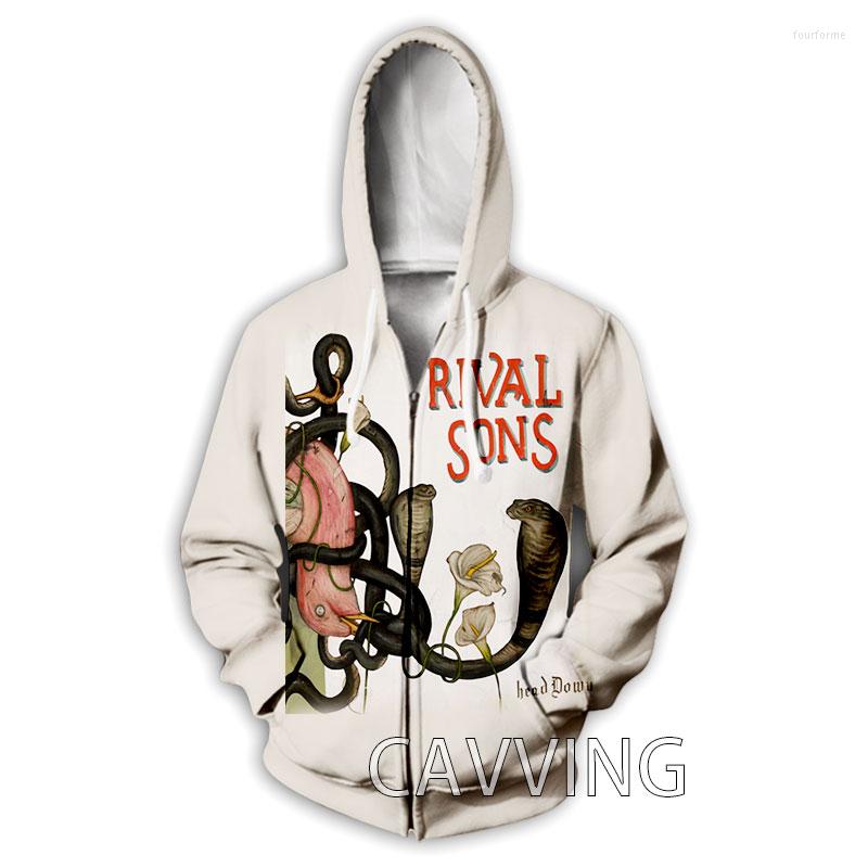Men&#039;s Hoodies Fashion 3D Print Rival Sons Rock Zipper Zip Up Hooded Sweatshirts Harajuku Hoodie Hip Hop-image-815921777