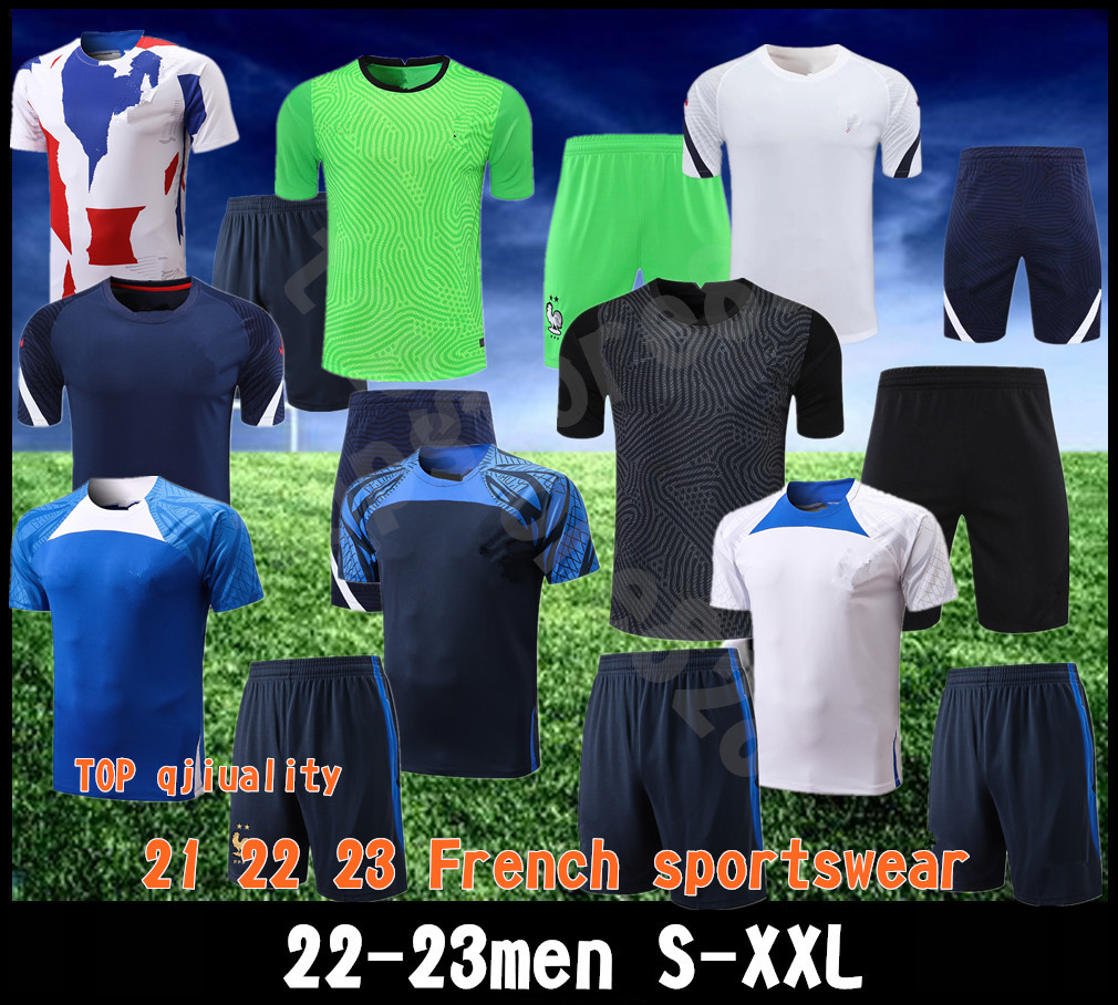 

2022 2023 Franc tracksuit 21 22 23 Sportswear men training suit Short sleeved suit Football soccer Jersey kit uniform chandal adult sweatshirt Sweater sets, Yellow