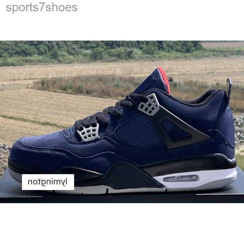 

Retro High Quality Jumpman 4 IV WNTR Loyal Blue Shoes Eminem 4S Encore Men Basketball Sports Sneakers Afwwi GS SE OG, As photo