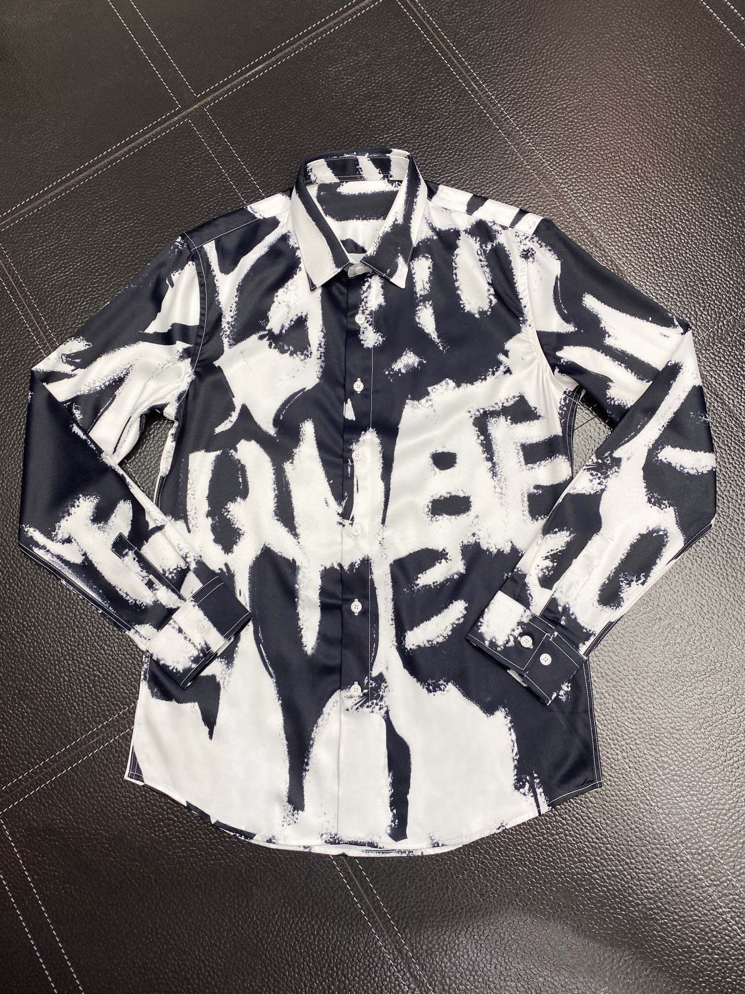 

Men's Dress Shirt Slim Fit Flex Collar Stretch Pint Brand Clothing Men Long Sleeve Dress Shirts Hip Hop Style Quality Cotton Tops 12626, As picture