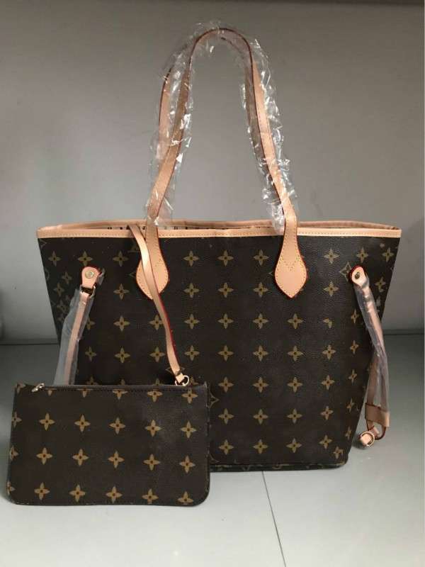 

women tote shoulder bags crossbody bag luxury high quality large Capacity pu leather purse fashion designer girl handbags viutont shopping bag PS39, Black grid