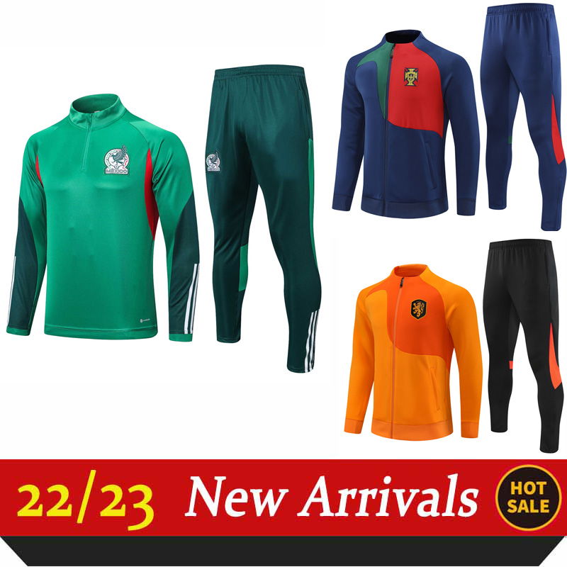 

2022/23 Men's Tracksuits National Team tracksuit Brazil England Italy Portugal WERNER KIMMICH BRANT jacket half pull football training suit football world cup