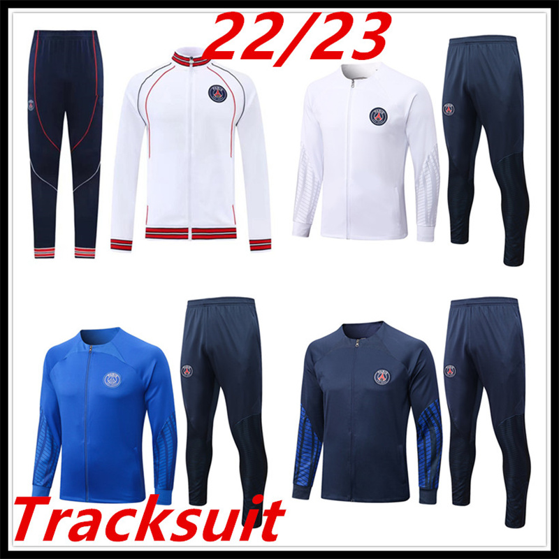 

Tracksuits 22 23 long zipper psgs tracksuit 2021 2022 2023 soccer Jersey kids and men paris training suit long sleeve Football kit uniform chandal adult boys, Lavender