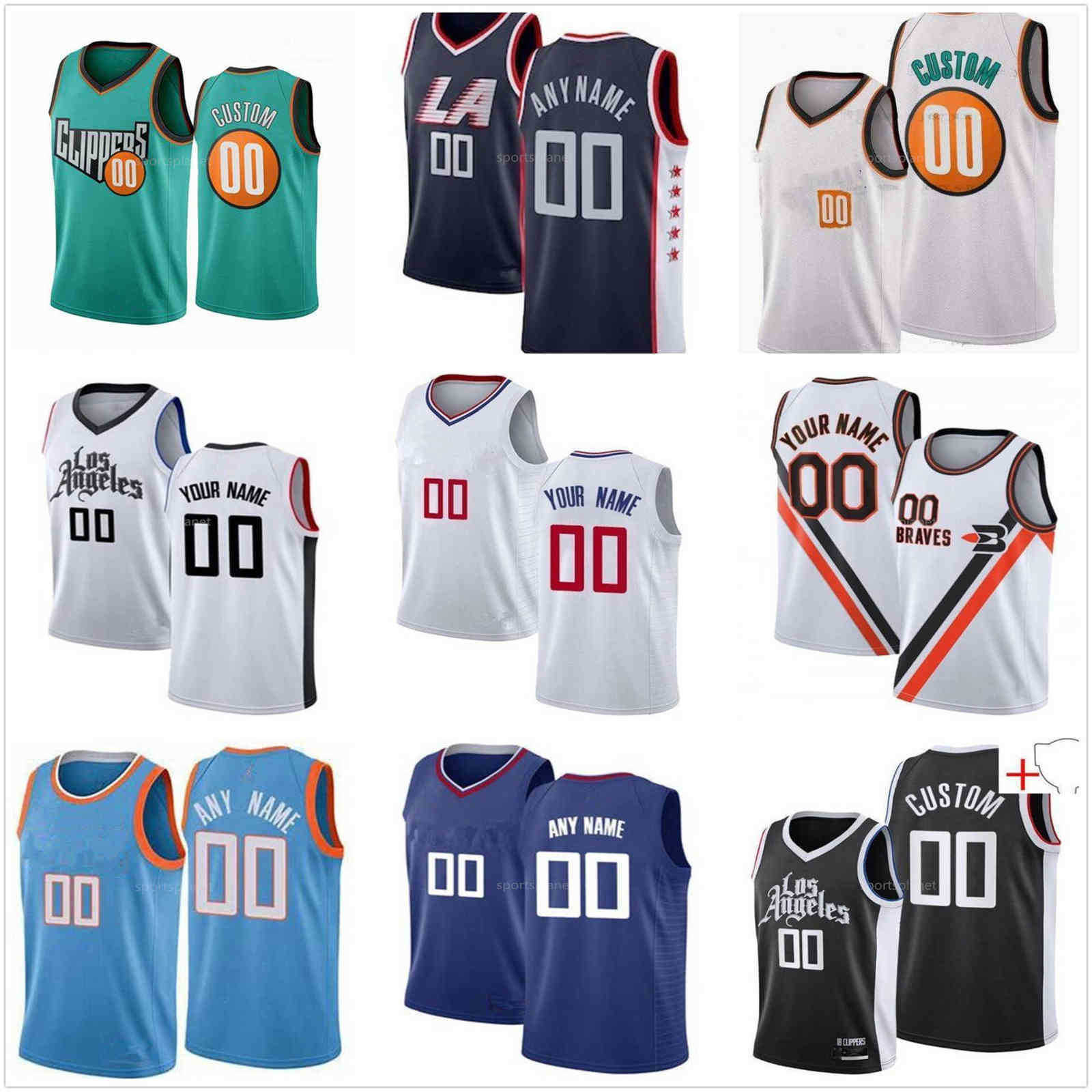

Jersey City 75th Custom Printed Kawhi 13 George Paul 2 Leonard Eric Bledsoe 14 Terance Mann 1 Reggie Jackson Men Woman Kids''nba''Jerseys, As picture