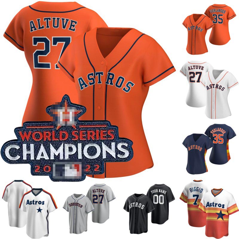 

Womens & Youth Houston Jeremy Pena Astros 2022 World Series Champions Jersey Justin Verlander Jose Altuve Alex Bregman Yuli Gurriel Yordan Alvarez Garcia Kyle Tucker, Youth grey s-xl
