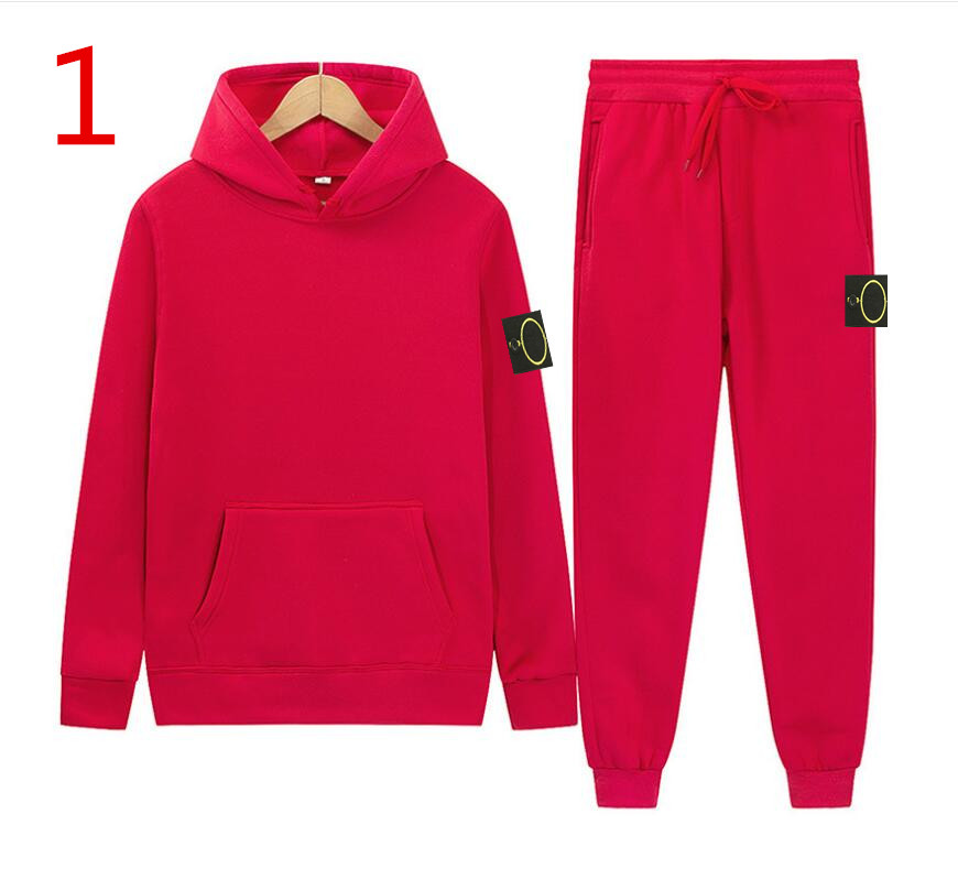

2022 Men's Ladies Sports Sweater Hooded Set Stone Luxury Fall Style Island Long Sleeve Ladie Sweater Trousers